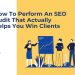 How To Perform An SEO Audit That Actually Helps You Win Clients